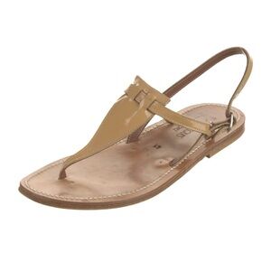 K.Jacques St. Tropez Nude Patent Leather Sandals